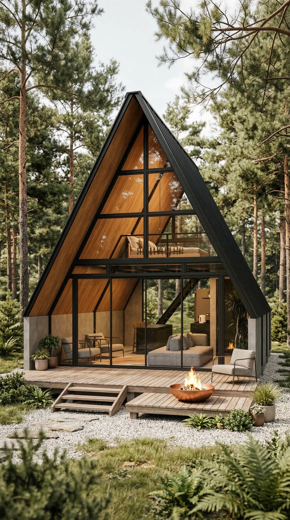 Fachada do Bosque de 48 m²